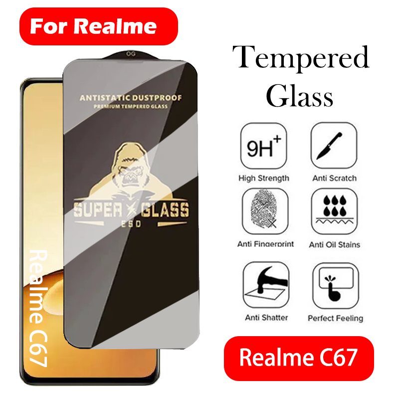 Realme C67 - Kingkong gorila vidro temperado para realme