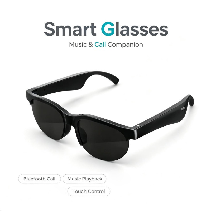 Smart Glasses Lens - Óculos Inteligentes com Chamada Bluetooth, Reprodução