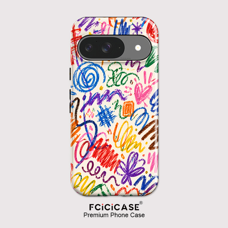 Google Pixel 9 - Capa de Telefone Fcicicase com Pintura