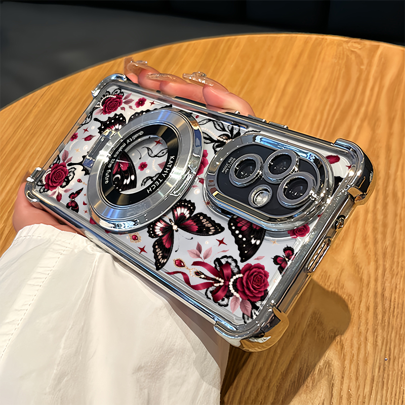 Oppo Reno 12 - Capa de Telefone com Flores e