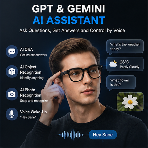 Óculos Inteligentes com IA, Câ - Smart Glasses Lens avaliação e preço