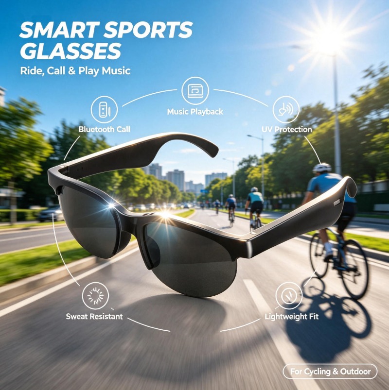Óculos de Sol Inteligentes com - Smart Glasses Lens avaliação e preço